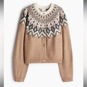 H&M Jacquard Knit Cardigan